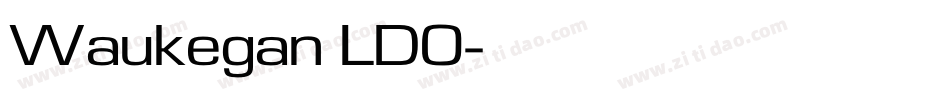 Waukegan LDO字体转换